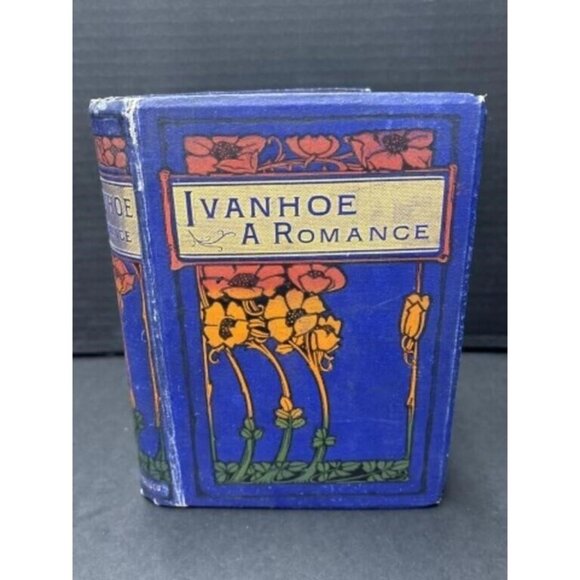 Vintage Ivanhoe: A Romance Book. Blue Binding And Cover - Picture 1 of 4